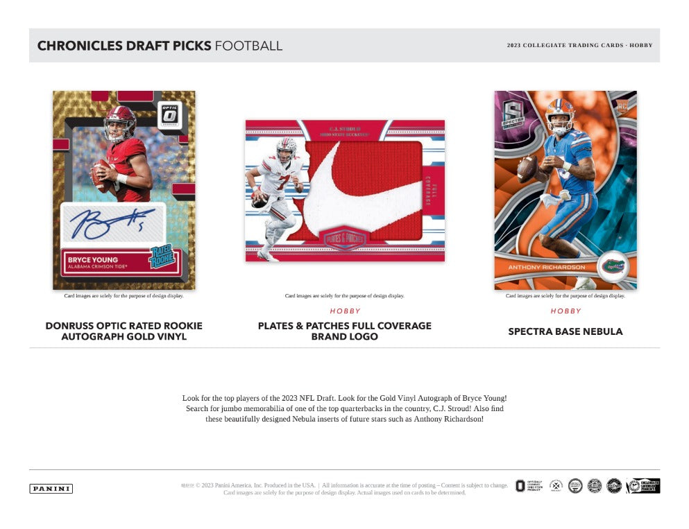 2022 Panini Chronicles Draft Picks Collegiate Football Hobby Pack