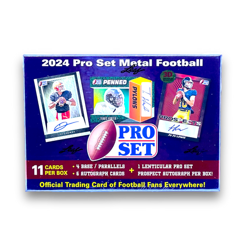 2024 Leaf Pro Set Metal Football Hobby Box