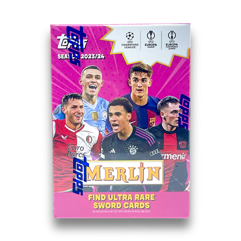 2023-24 Topps UEFA Club Competitions Merlin Chrome Soccer Value Box