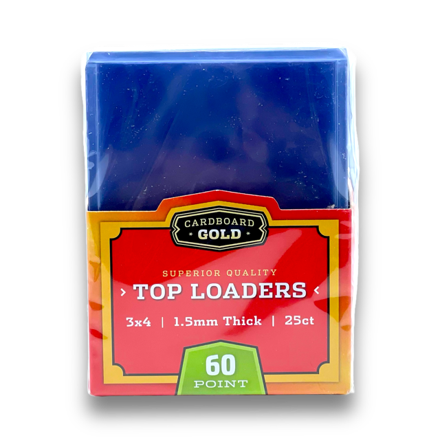 Cardboard Gold 60pt. Top Loaders 25ct. Pack