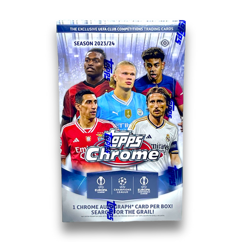 2023-24 Topps UEFA Club Competitions Chrome Soccer Hobby Box Opened Live