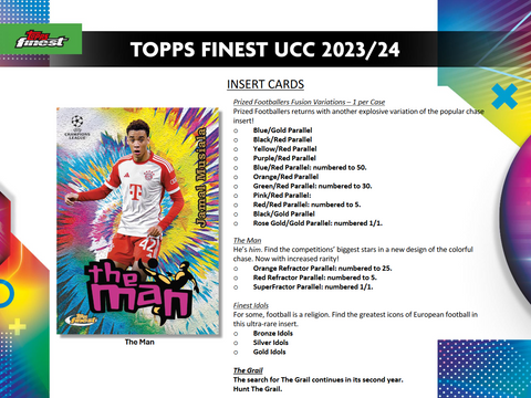 2023-24 Topps UEFA Club Competitions Finest Soccer Hobby Box Opened Live