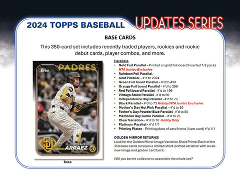 2024 Topps Update Series Baseball Hobby Box Opened Live