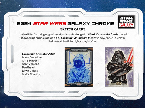 2024 Topps Star Wars Chrome Galaxy Hobby Box Opened Live