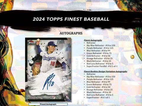 2024 Topps Finest Baseball Hobby Box