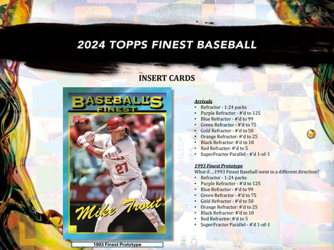 2024 Topps Finest Baseball Hobby Box