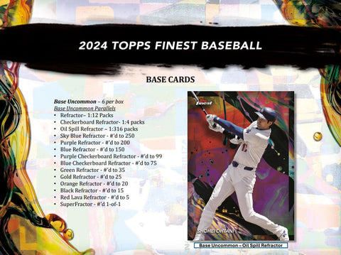 2024 Topps Finest Baseball Hobby Box