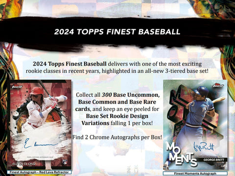 PRE-ORDER: 2024 Topps Finest Baseball Hobby Box
