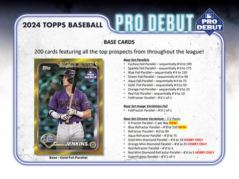 2024 Topps Pro Debut Baseball Hobby Box Opened Live