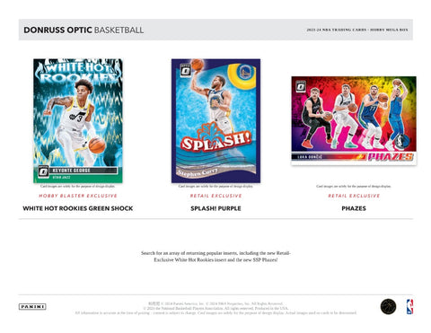 2023-24 Panini Donruss Optic Basketball Hobby Exclusive Mega Box