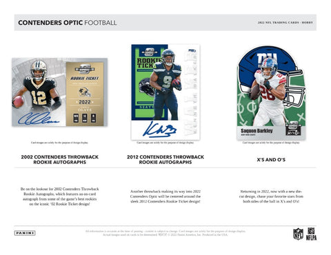 2023 Panini Contenders Optic Football Hobby Box