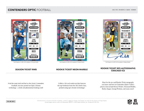 2023 Panini Contenders Optic Football Hobby Box