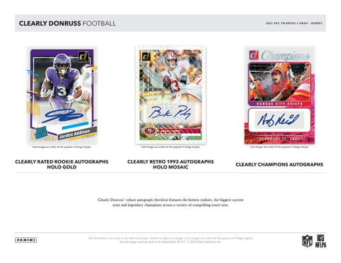 2023 Panini Clearly Donruss Football Hobby Box Opened Live