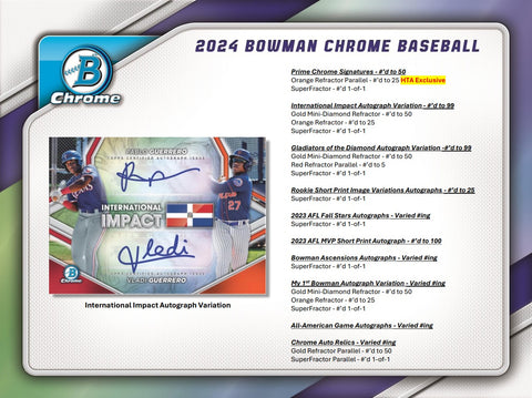 2024 Bowman Chrome Baseball HTA Choice Box Opened Live