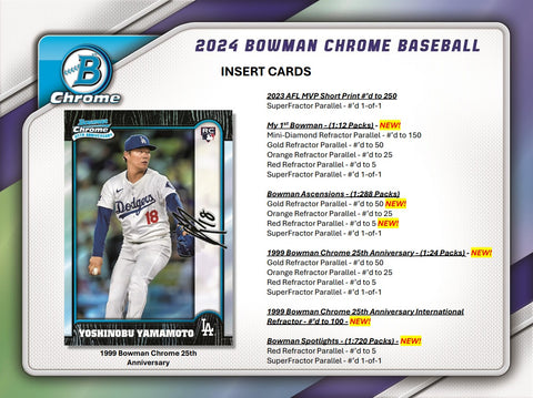 2024 Bowman Chrome Baseball Hobby Box Opened Live