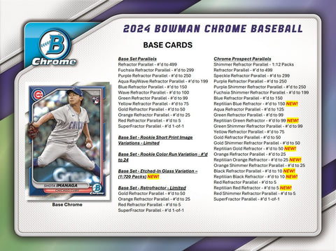 2024 Bowman Chrome Baseball Hobby Box Opened Live