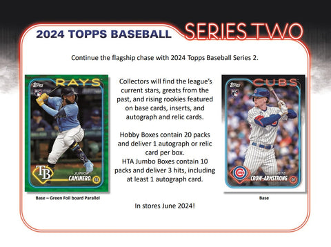 2024 Topps Series 2 Baseball HTA Jumbo Box Opened Live