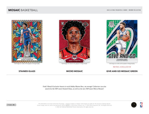 2023-24 Panini Mosaic Basketball Hobby Exclusive Blaster Box