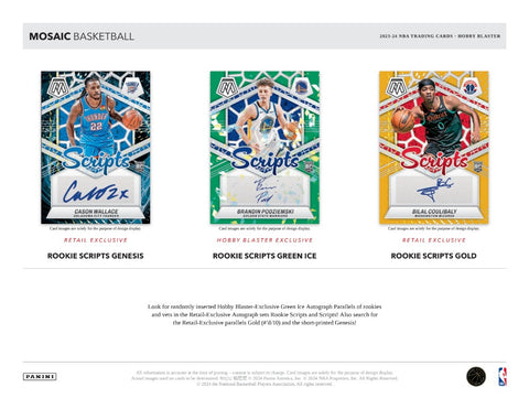 2023-24 Panini Mosaic Basketball Hobby Exclusive Blaster Box