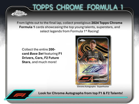 2024 Topps Chrome Formula 1 Racing Hobby Box