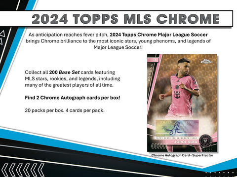 PRE-ORDER: 2024 Topps Chrome MLS Soccer Hobby Box