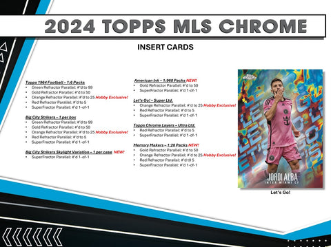 PRE-ORDER: 2024 Topps Chrome MLS Soccer Hobby Box