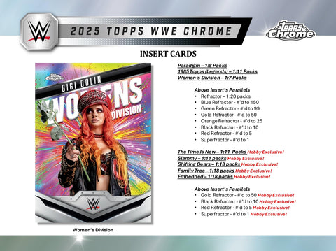 PRE-ORDER: 2025 Topps Chrome WWE Hobby Box