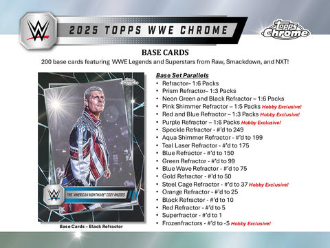 PRE-ORDER: 2025 Topps Chrome WWE Hobby Box