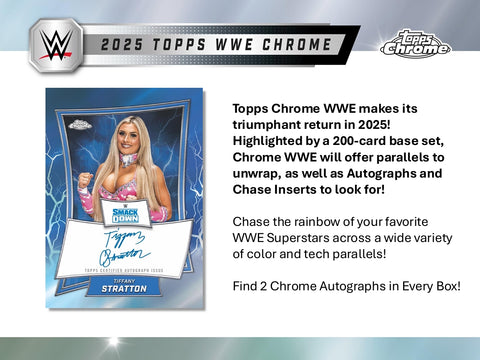 PRE-ORDER: 2025 Topps Chrome WWE Hobby Box