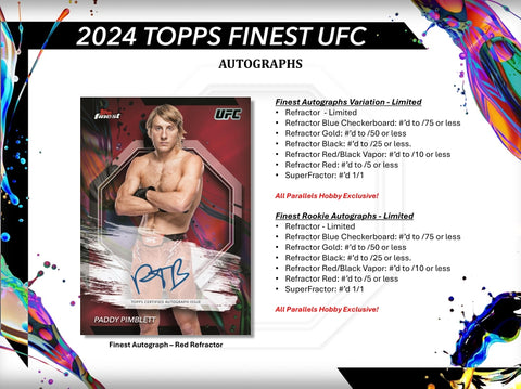 PRE-ORDER: 2024 Topps UFC Finest Hobby Box