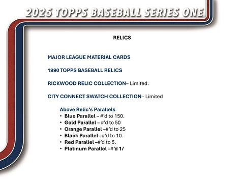 PRE-ORDER: 2025 Topps Series 1 Baseball Hobby 12-Box Case