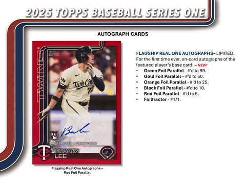 PRE-ORDER: 2025 Topps Series 1 Baseball Hobby 12-Box Case