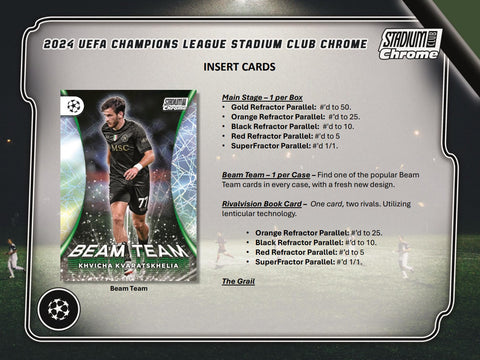 2023-24 Topps UEFA Club Competitions Stadium Club Chrome Soccer Hobby Box Opened Live