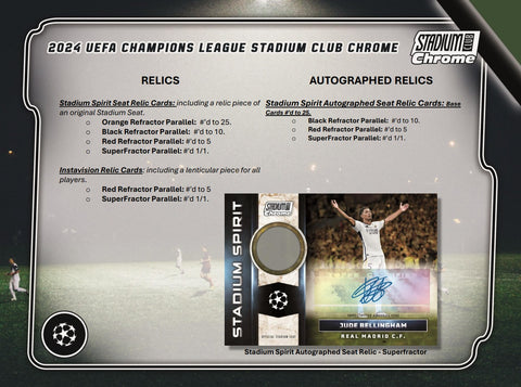 2023-24 Topps UEFA Club Competitions Stadium Club Chrome Soccer Hobby Box Opened Live