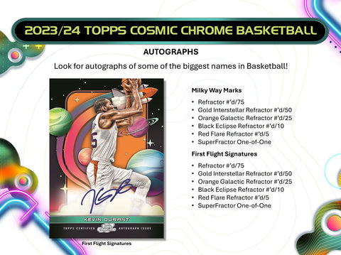 2023-24 Topps Cosmic Chrome Basketball Hobby Box Opened Live