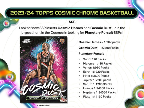 2023-24 Topps Cosmic Chrome Basketball Hobby Box Opened Live