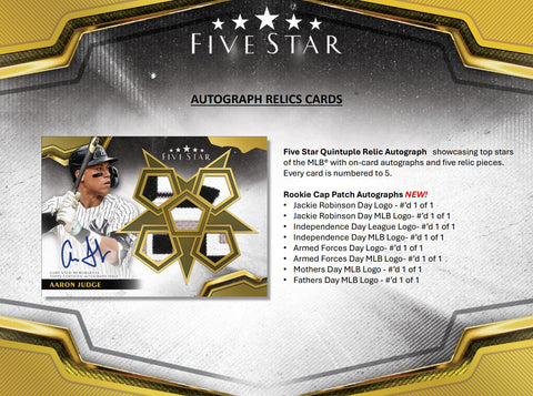 2024 Topps Five Star Baseball Hobby Box Opened Live