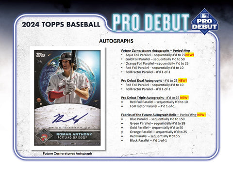 2024 Topps Pro Debut Baseball Jumbo Box Opened Live