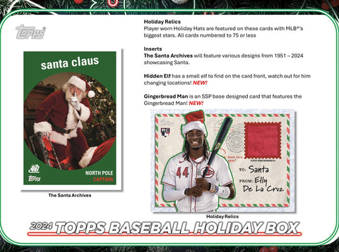 2024 Topps Holiday Baseball Mega Box