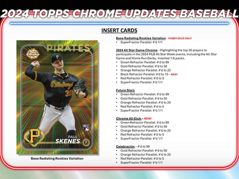 2024 Topps Chrome Update Baseball Hobby Box Opened Live