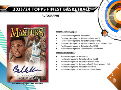 2023-24 Topps Finest Basketball Hobby Box