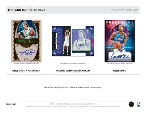 2023-24 Panini One & One Basketball Hobby Box