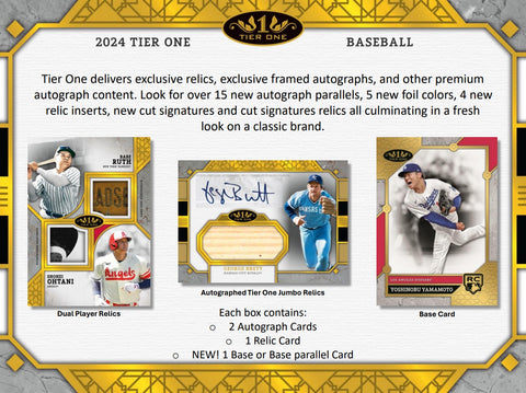 2024 Topps Tier One Baseball Hobby Box Opened Live