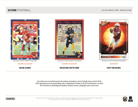 2024 Panini Score Football Hobby Exclusive Blaster Box