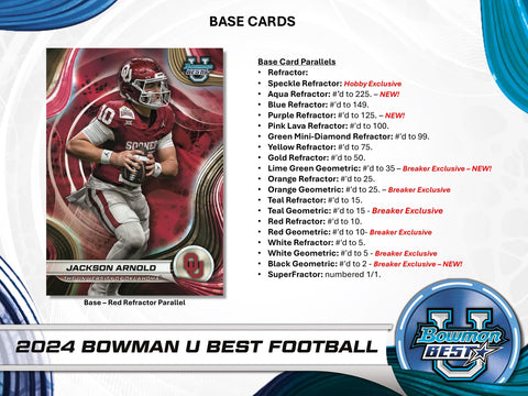 2024 Bowman's Best University Football Hobby Box Opened Live