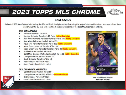 2023 Topps Chrome Major League Soccer Hobby Box