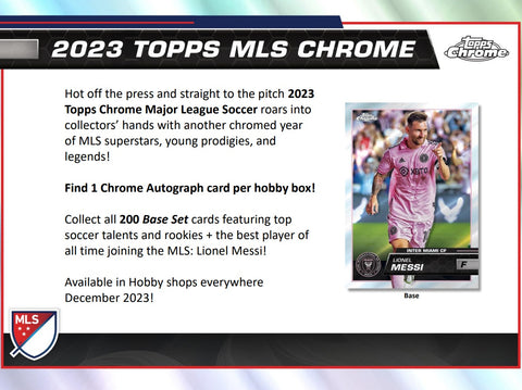 2023 Topps Chrome Major League Soccer Hobby Box