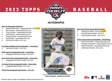 2023 Topps Pro Debut Baseball Hobby Box Opened Live