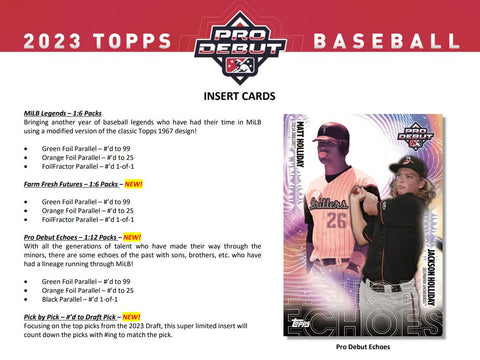 2023 Topps Pro Debut Baseball Hobby Box Opened Live