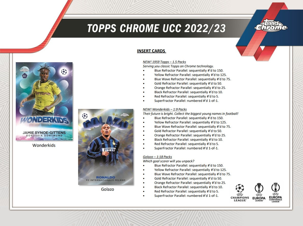 2022-23 Topps UEFA Club Competitions Chrome Soccer Lite Box – HOFBC